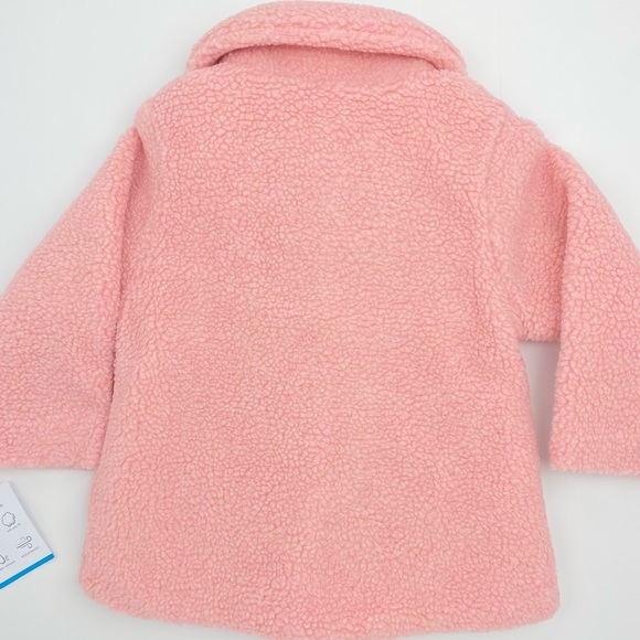 Carter’s Toddler Little Girls Faux Fur Sherpa Coat Pink Size 2T NWT - Picture 3 of 7